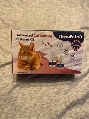 TheraPet MD Advanced Calming Cat Diffuser Kit 60 Day Supply NEW Sealed